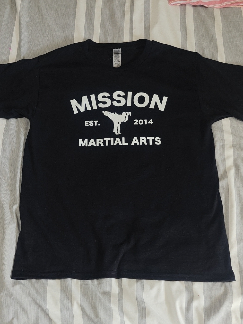 Gildan Black DryBlend Crewneck Tee-Mission Martial Arts